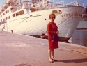 Zia Paolina al porto di Civitavecchia